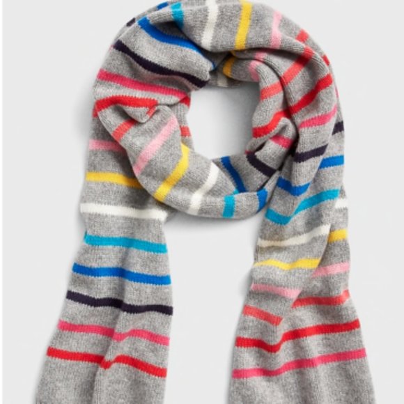 GAP Accessories - GAP Crazy Stripe Scarf Merino Wool & Nylon NWOT